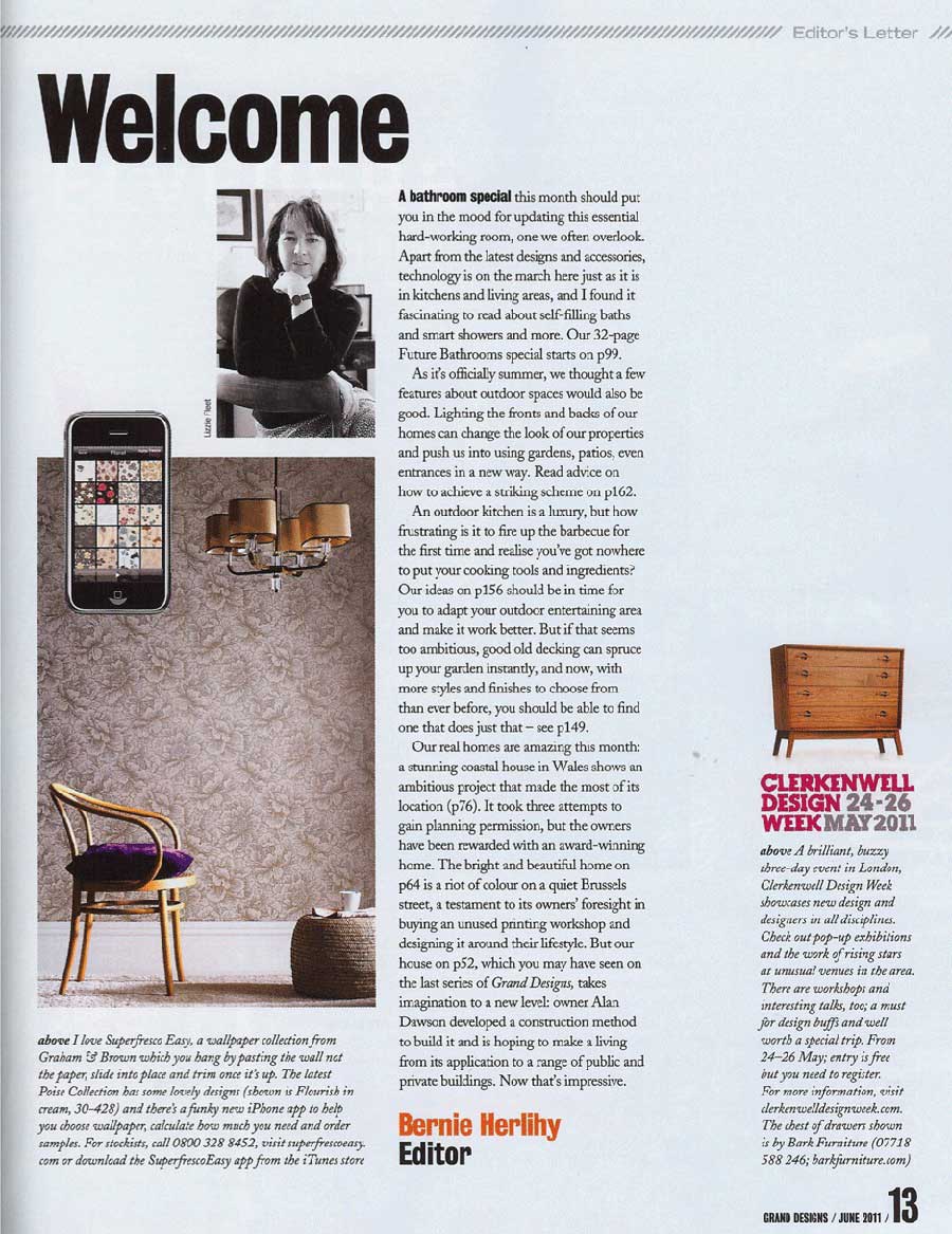 01 06 11 Grand Designs entry 1 June 2011